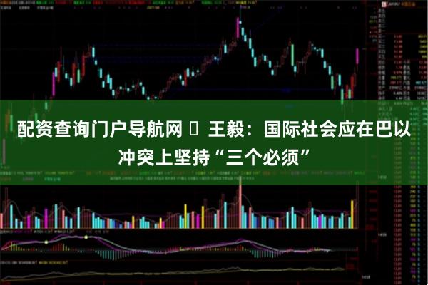 配資查詢(xún)門(mén)戶(hù)導(dǎo)航網(wǎng) ?王毅：國(guó)際社會(huì)應(yīng)在巴以沖突上堅(jiān)持“三個(gè)必須”