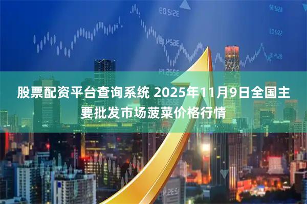 股票配資平臺查詢系統 2025年11月9日全國主要批發市場菠菜價格行情